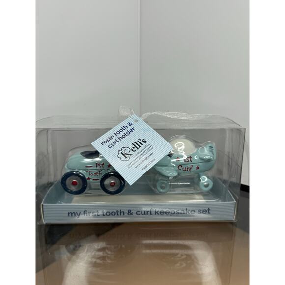 Kelli's Gift Baby's 1st Tooth & Curl Keepsake Set BLUE - Picture 6 of 6